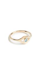 Jacquie Aiche Teardrop Crystal Signet Ring