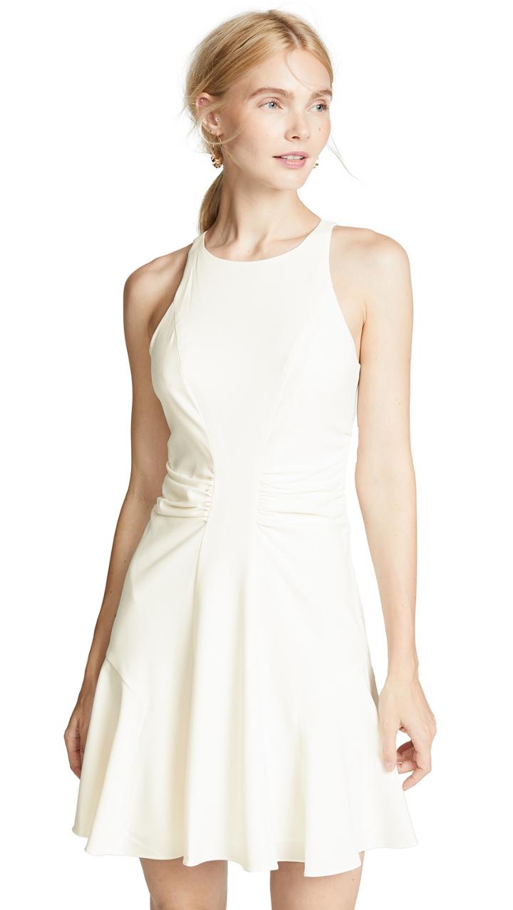 Halston Heritage Ruched Waist Dress