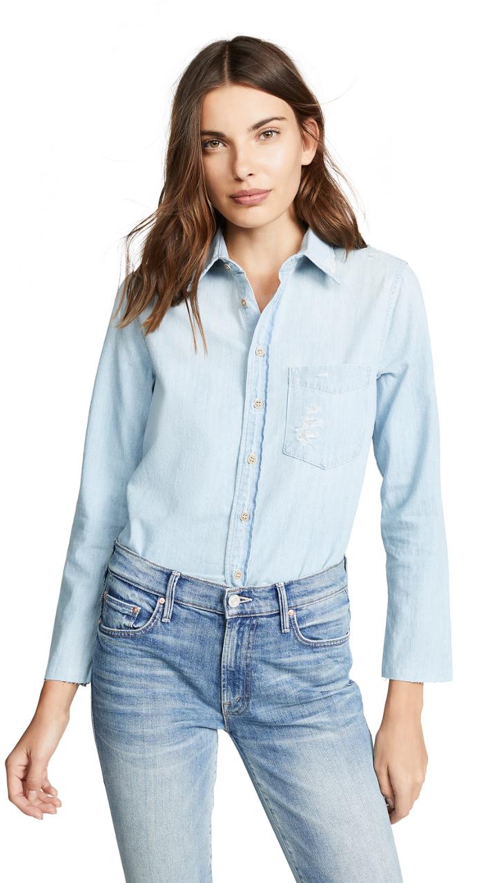 Mother The Foxy Slice Fray Buttondown