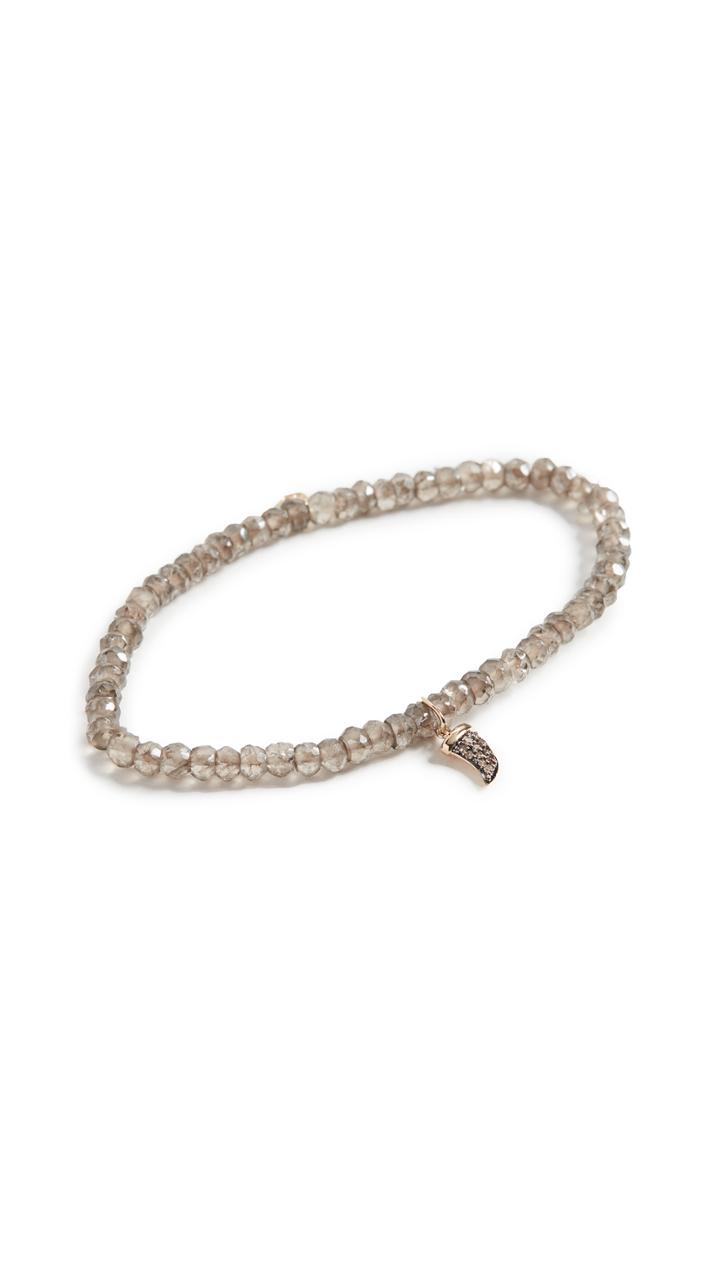 Sydney Evan Mini Pave Horn Bracelet