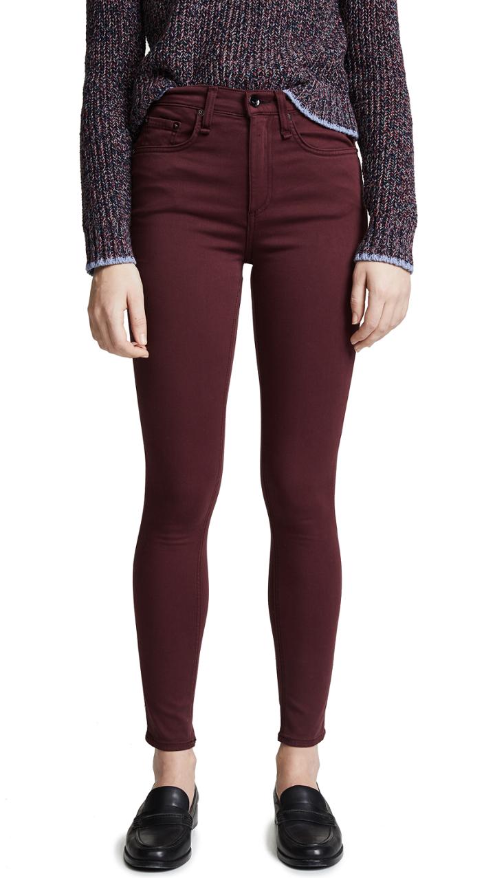 Rag Bone Jean The Plush High Rise Ankle Skinny Jeans