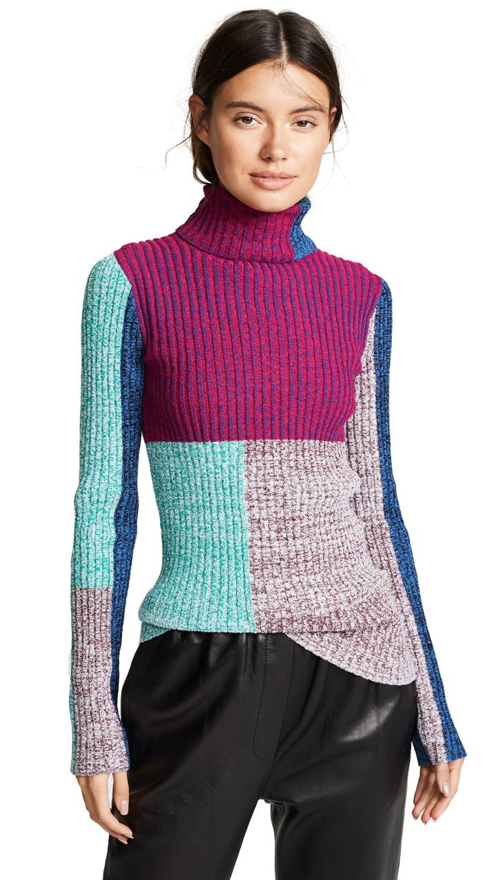 3 1 Phillip Lim Mixed Marled Turtleneck