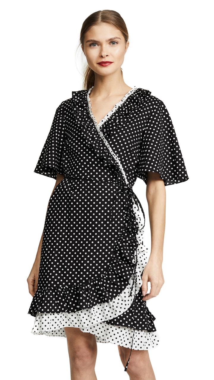 Rachel Antonoff Diana Ruffle Wrap Dress