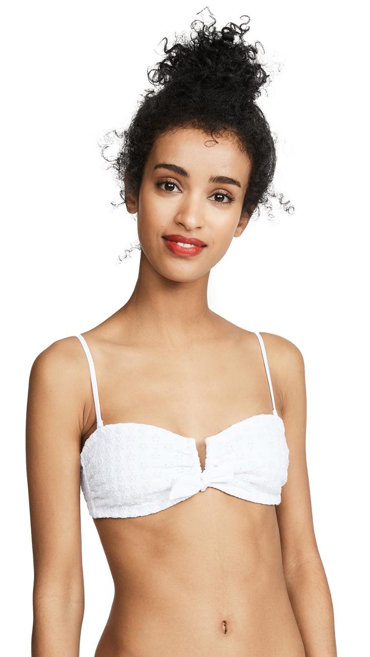 Kisuii Aria Eyelet Bandeau Bikini Top