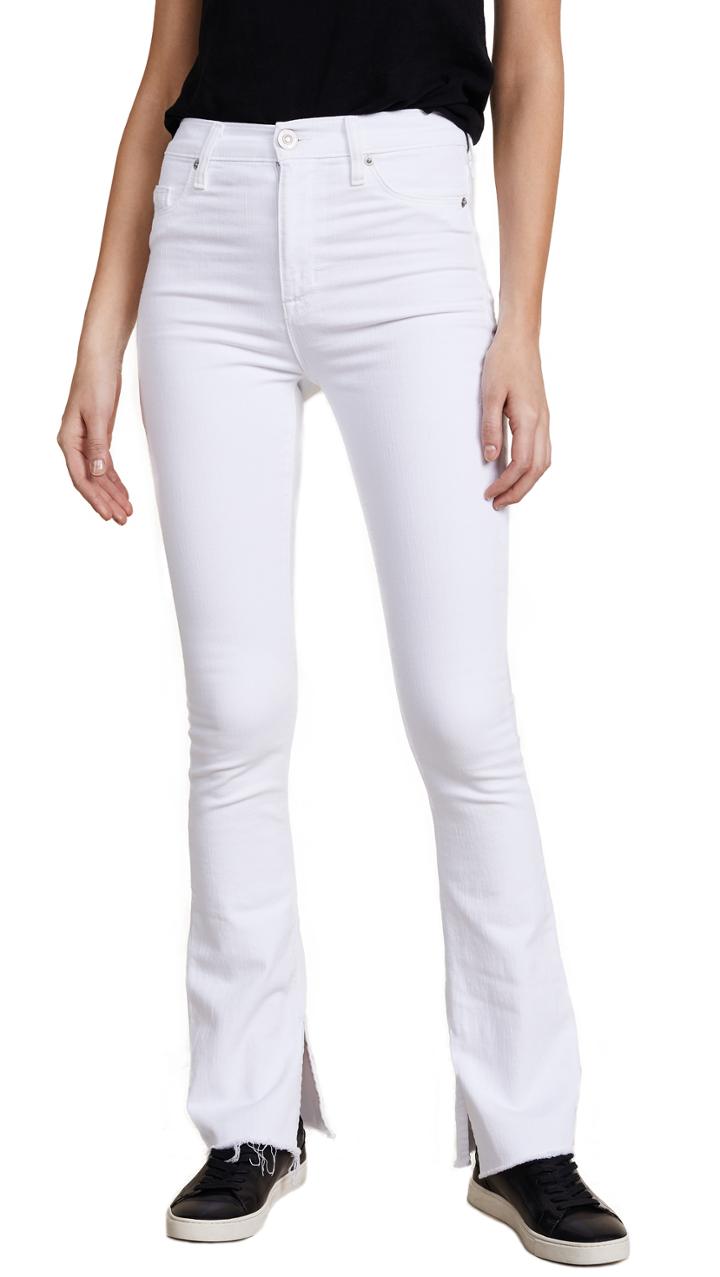 Hudson Heartbreaker High Rise Boot Cut Jeans With Slits