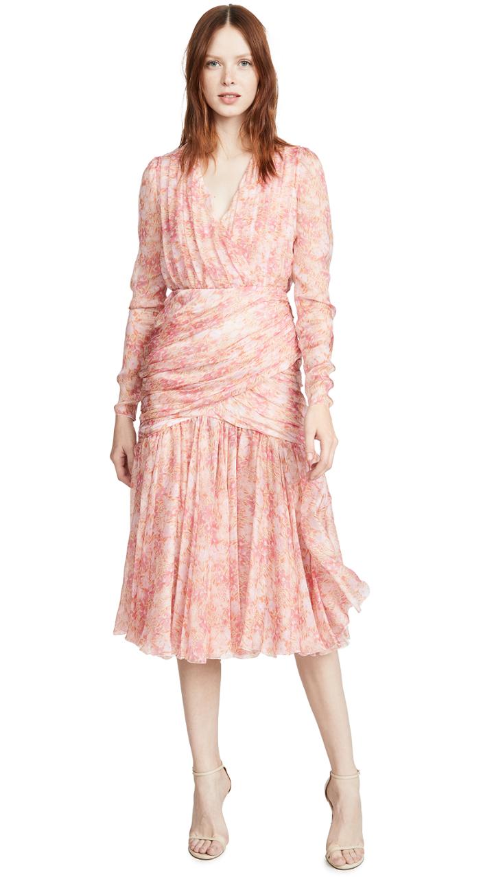 Giambattista Valli Midi Silk Dress