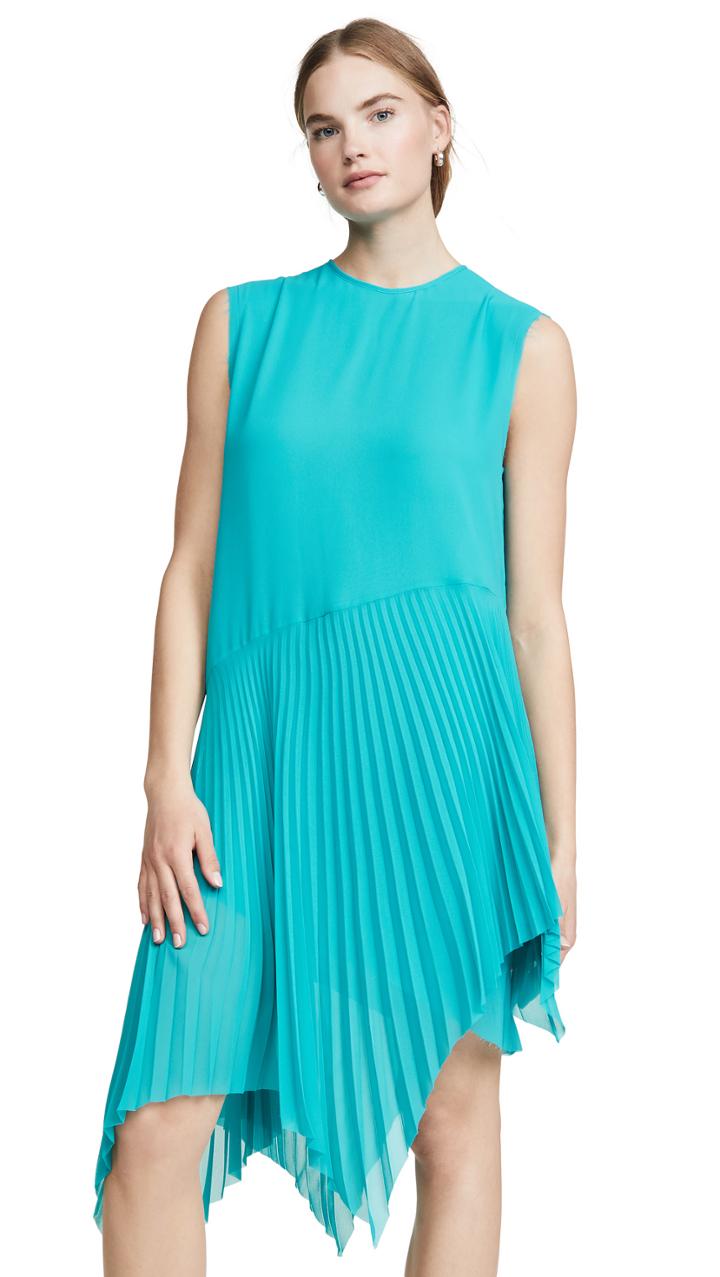 Marques Almeida Plisse Sleeveless Dress