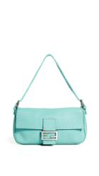 What Goes Around Comes Around Fendi Blue Selleria Baguette