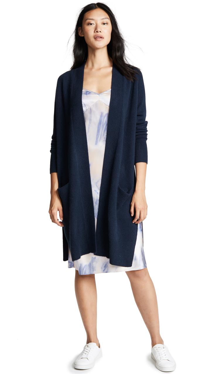 Autumn Cashmere Maxi Open Cashmere Cardigan