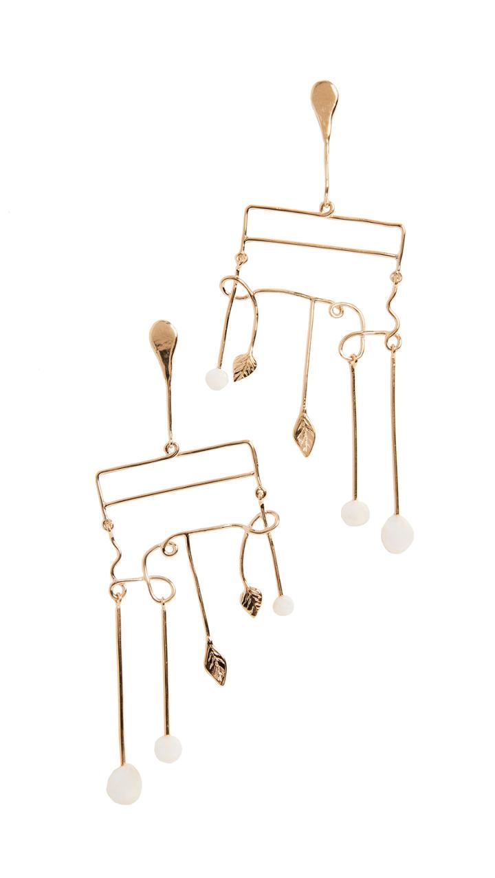 Aurelie Bidermann Siroco Earrings With Baroque Pearls