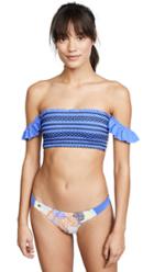 Maaji Wheels Frills Reversible Bandeau Top