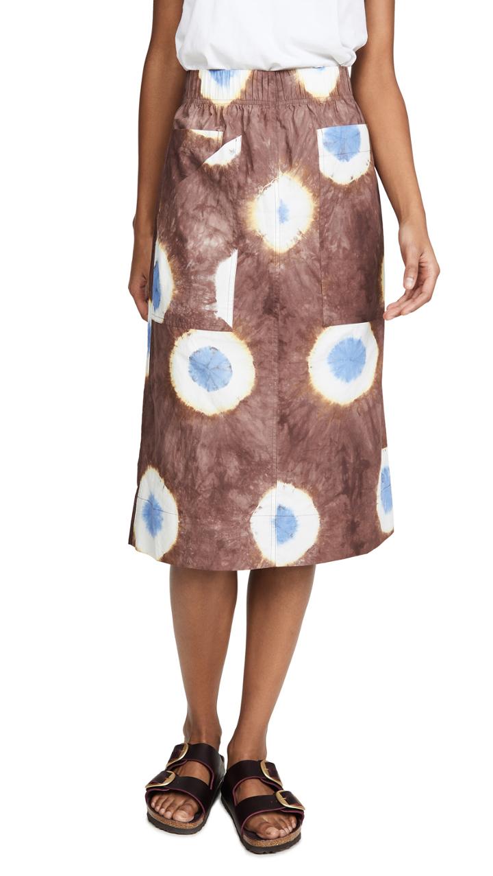 Sea Tie Dye Skirt