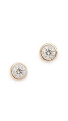 Adina Reyter Super Tiny 14k Gold Pave Bar Necklace