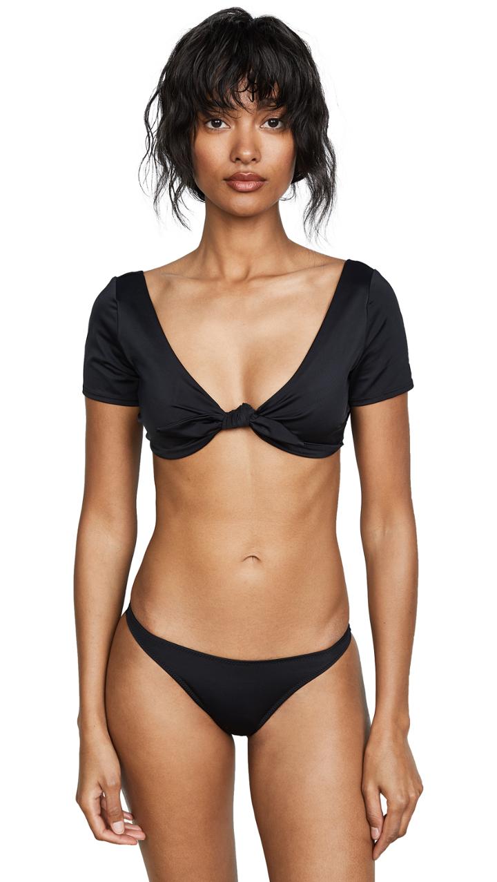 Solid Striped The Rachel Bikini Bottoms