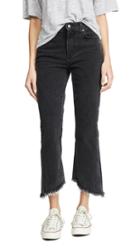 Joe S Jeans Callie Cropped Bootcut Jeans With Frayed Hem