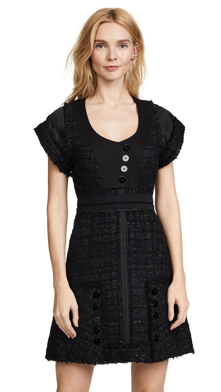Alexander Wang Deconstructed Tweed Dress