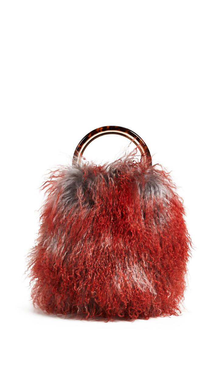 Marni Fluffy Circle Top Shoulder Bag