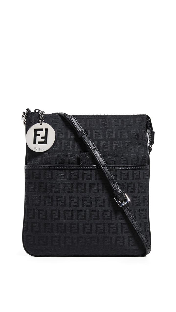 What Goes Around Comes Around Fendi Zucchino Messenger Bag