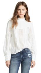 Frame Lace Embroidered Blouse