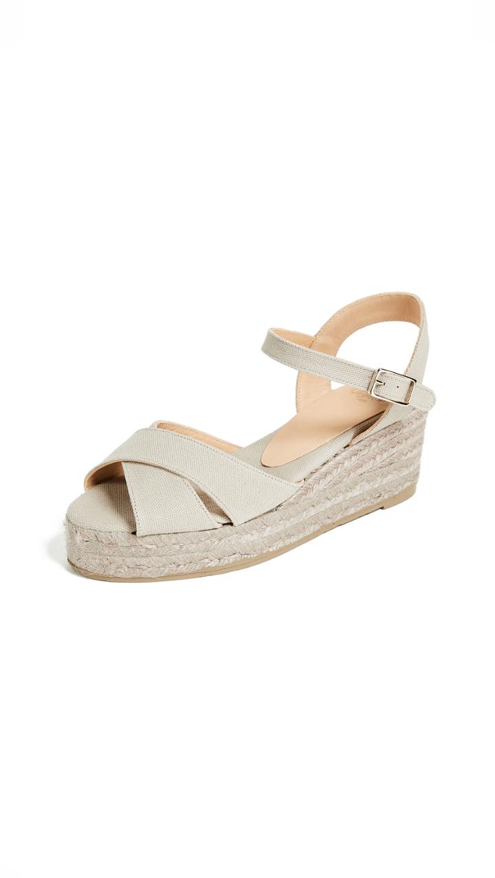 Castaner Blaudell Crisscross Wedge Sandals