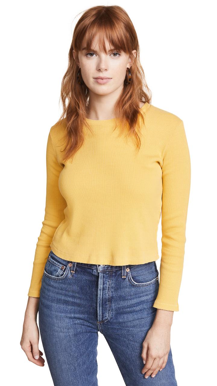 Amo Long Sleeve Rib Tee