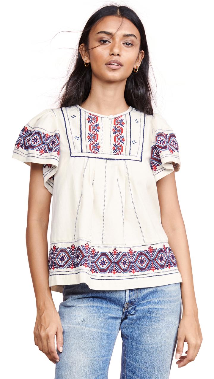 Sea Leah Puff Sleeve Top