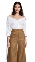 Alice Olivia Judith Tie French Cuff Button Down