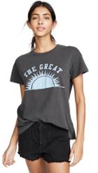 The Great The Boxy Crew Tee With Horizon Graphic