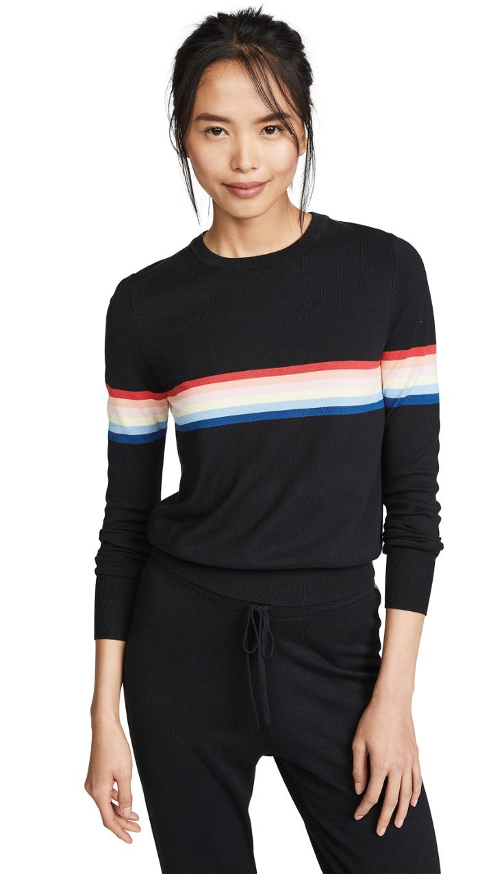 Spiritual Gangster Stripe Sweater