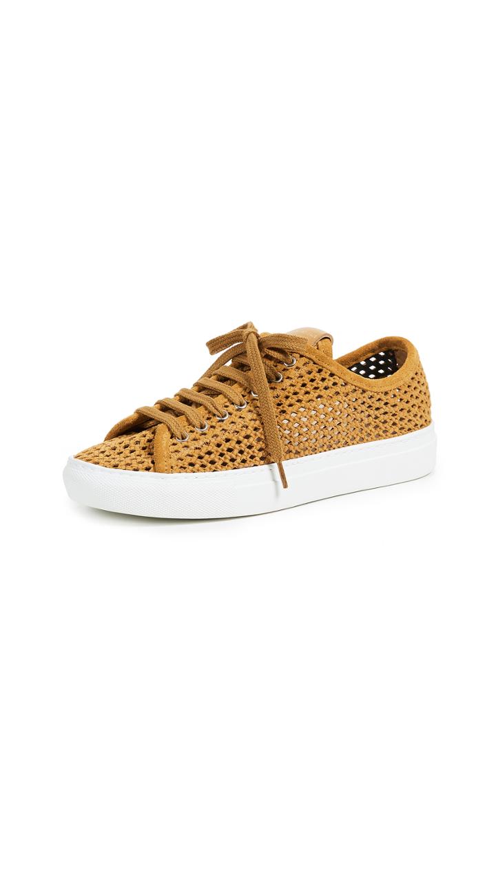Zespa Perforated Lace Up Sneakers
