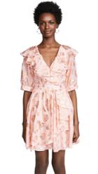 Temperley London Dot Printed Ruffle Blouse