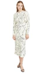 Victoria Beckham Long Sleeve Dolman Midi Dress