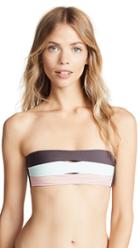 Pilyq Riviera Colorblock Halter Bikini Top