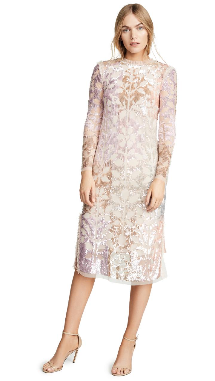Needle Thread Tiled Sequin Dress
