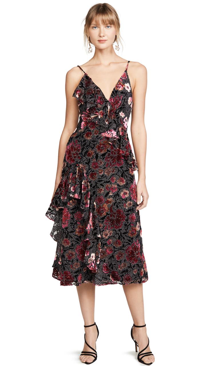 Jill Jill Stuart Velvet Devore Dress