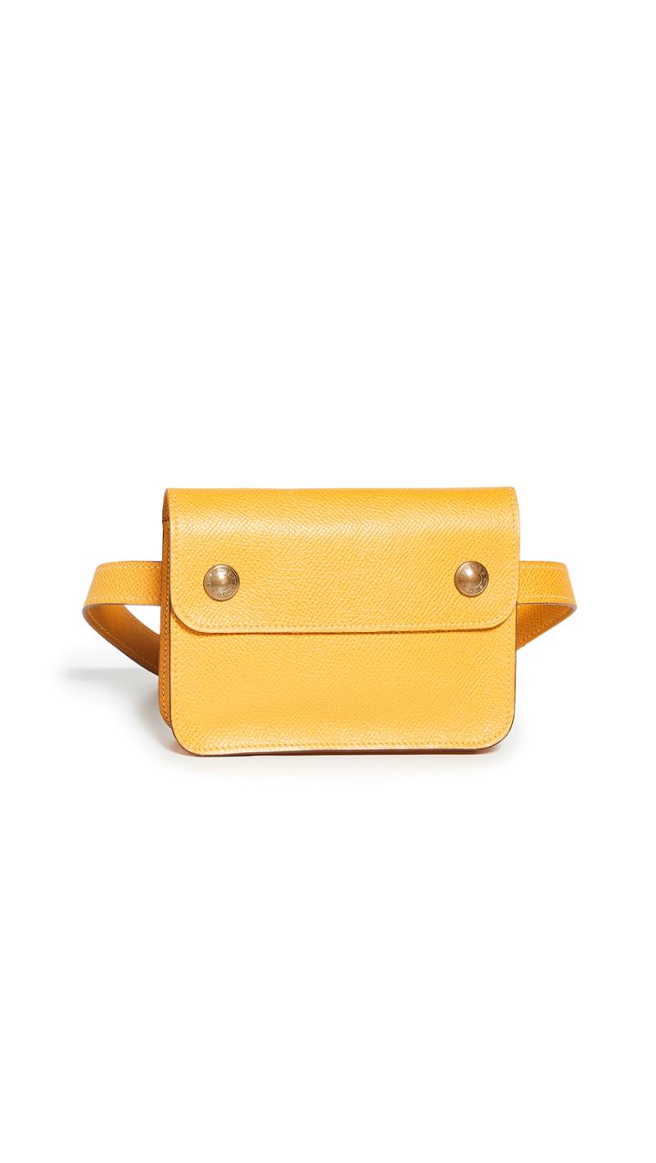 What Goes Around Comes Around Hermes Yellow Togo Waist Pouch