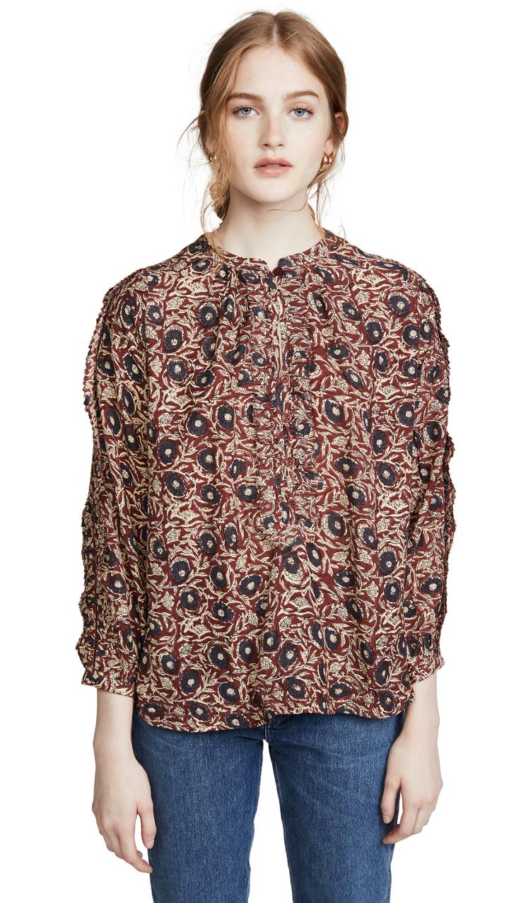 Sea Lucia Ruffle Blouse