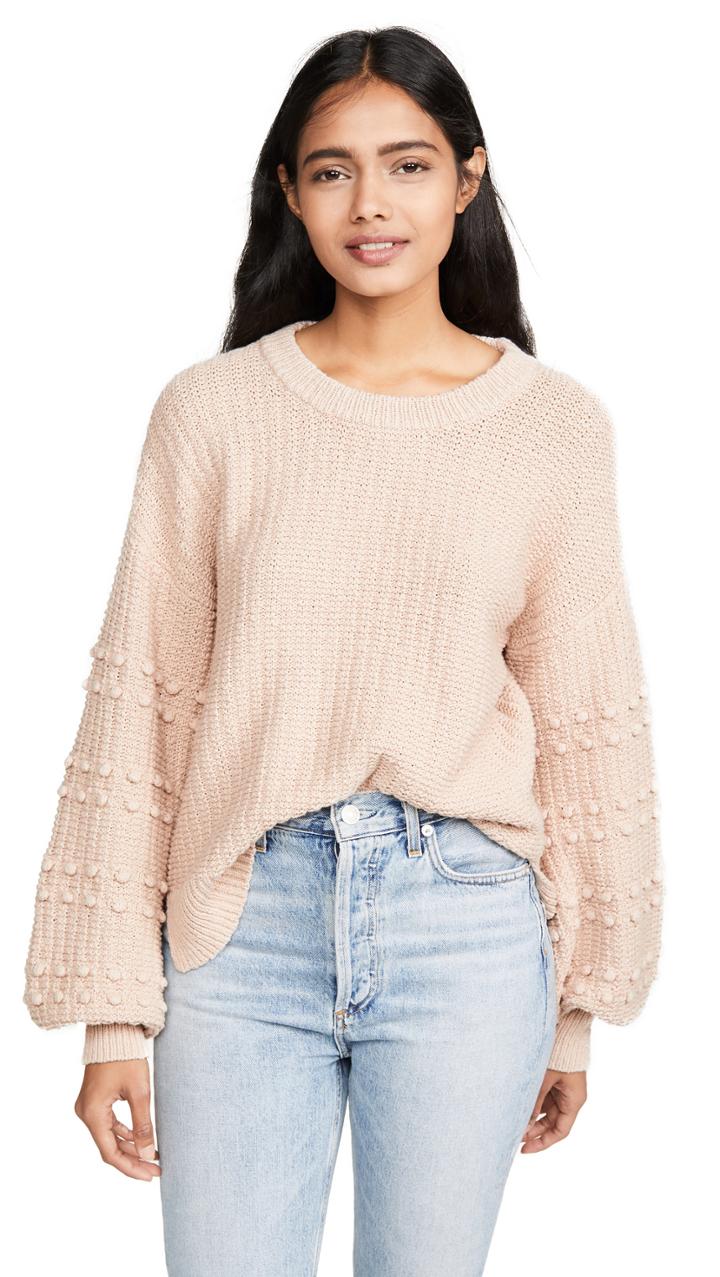 Madewell Sycamore Bobble Balloon Sleeve Sweater