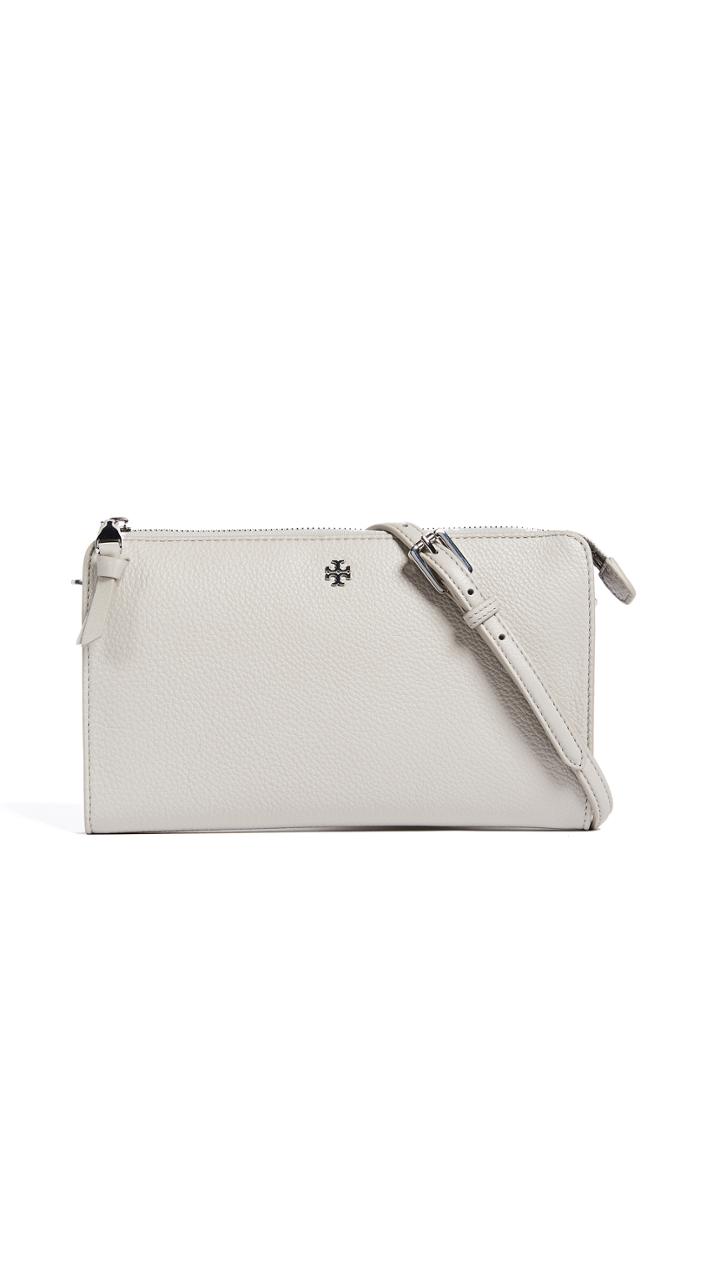 Tory Burch Robinson Pebbled Cross Body Wallet