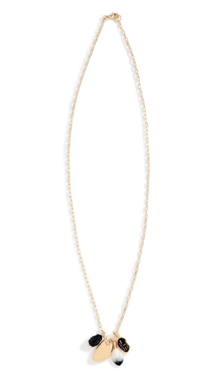 Isabel Marant Collier Scarabe Charm Necklace
