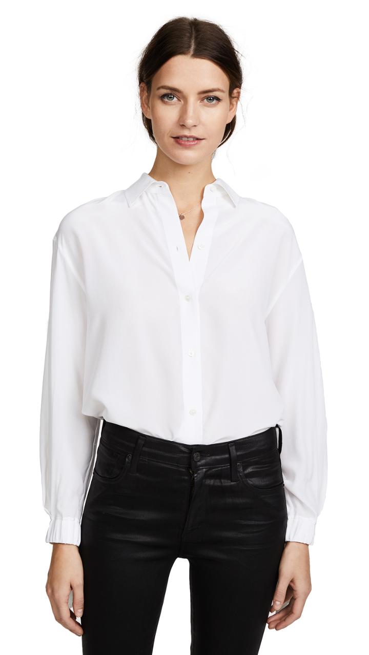 Vince Tie Sleeve Blouse