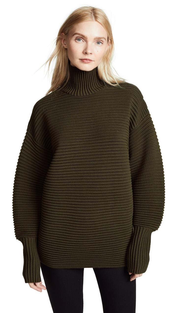 Victoria Victoria Beckham Curved Sleeve Turtleneck
