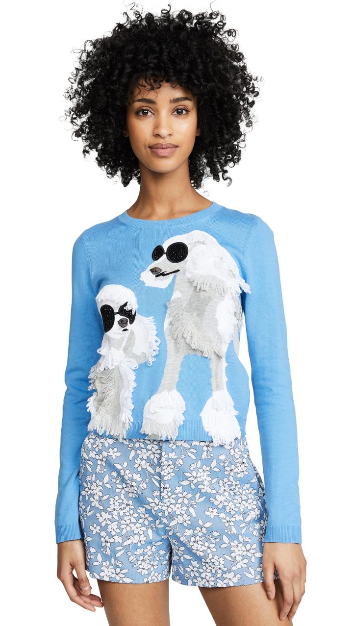 Alice Olivia Connie Intarsia Pullover
