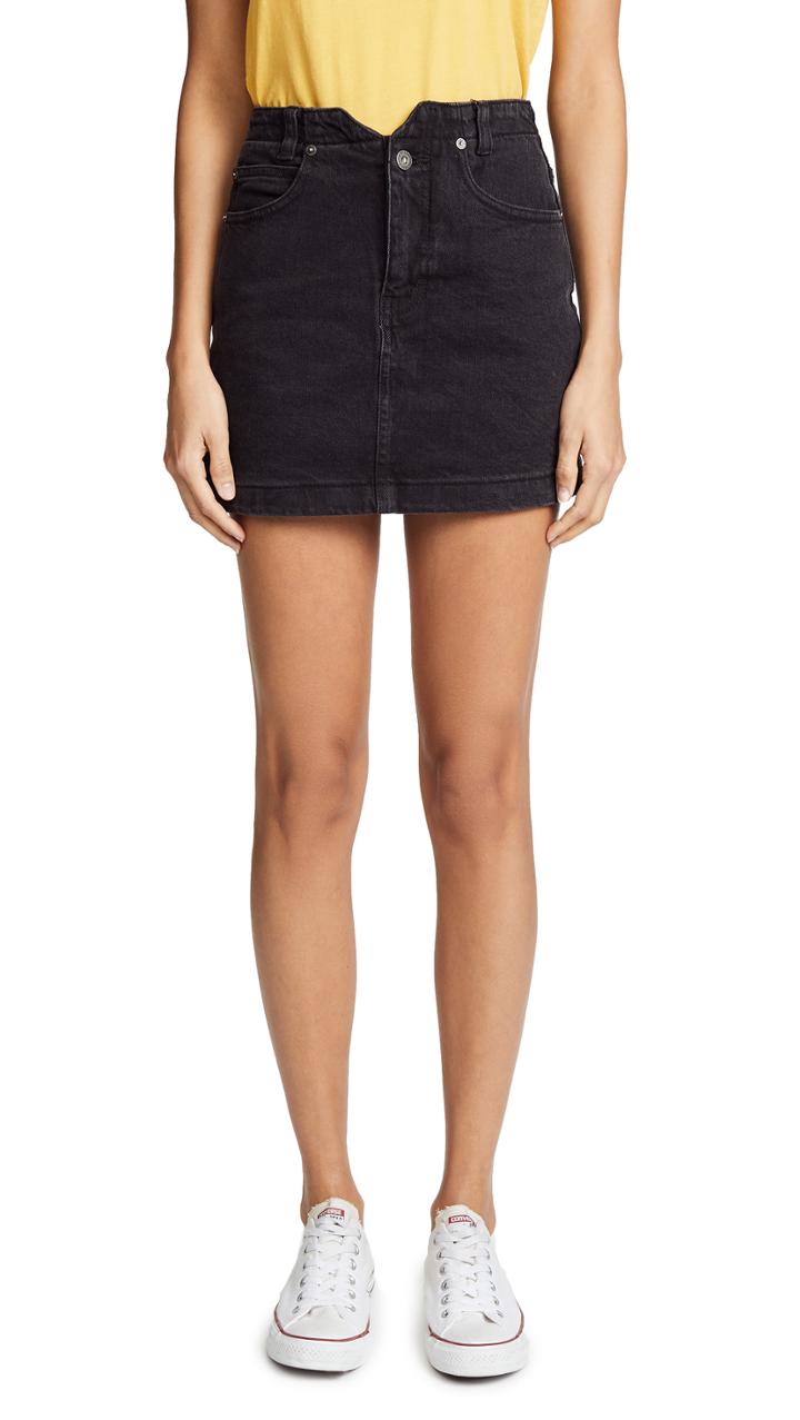 Free People She S All That Denim Miniskirt