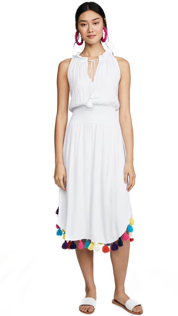 Misa Athena Dress With Rainbow Tassels