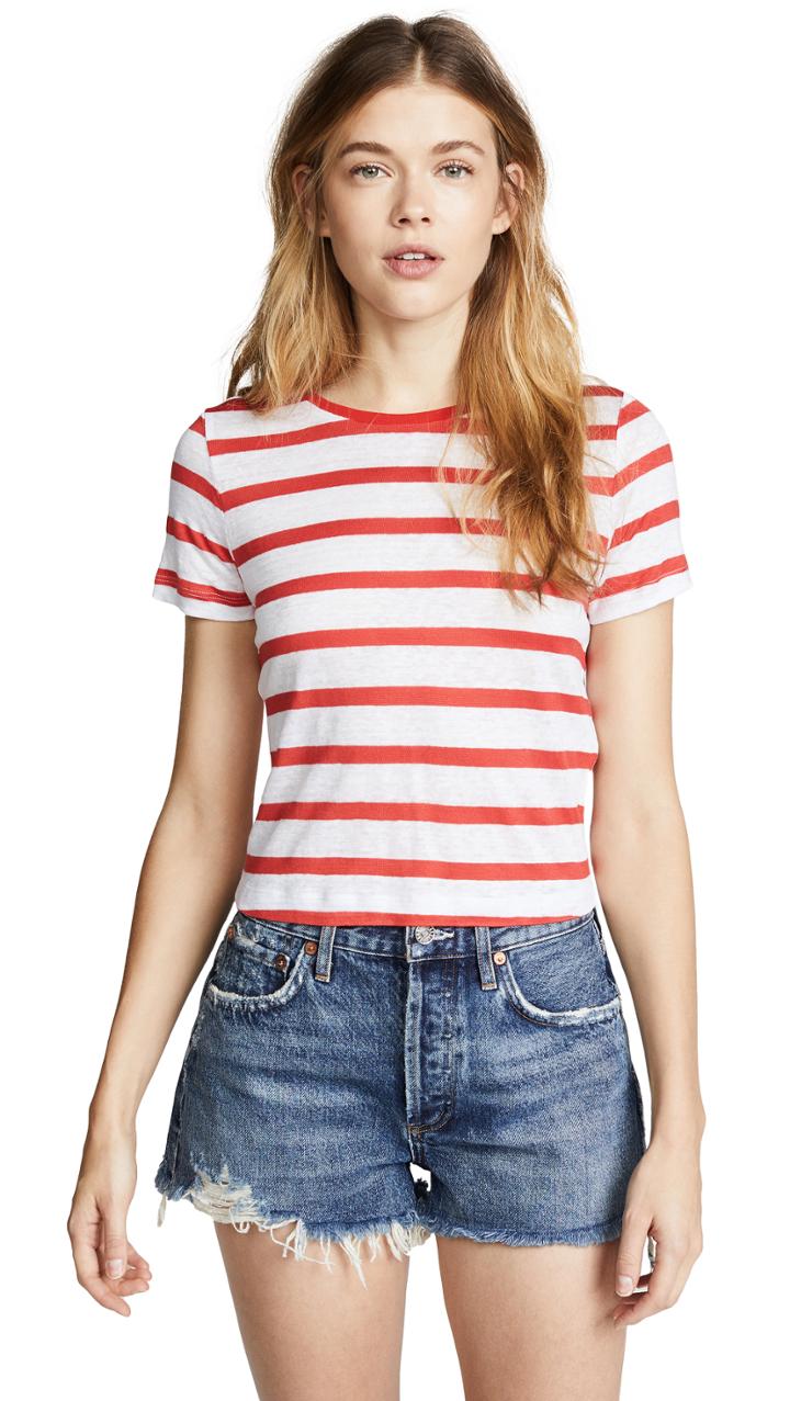 Ao.la By Alice + Olivia Ao. La By Alice + Olivia Jazmine Cropped Tee