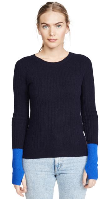 Naadam Colorblock Cashmere Sweater