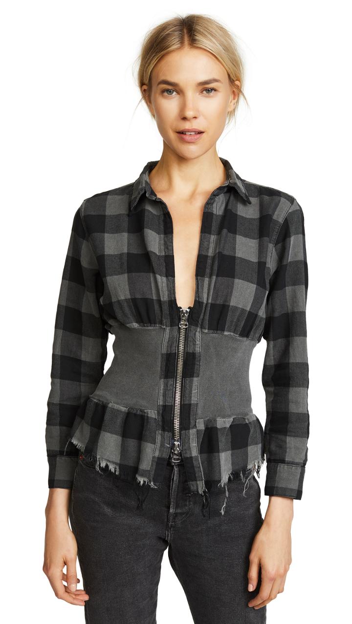 Nsf Jones Plaid Top