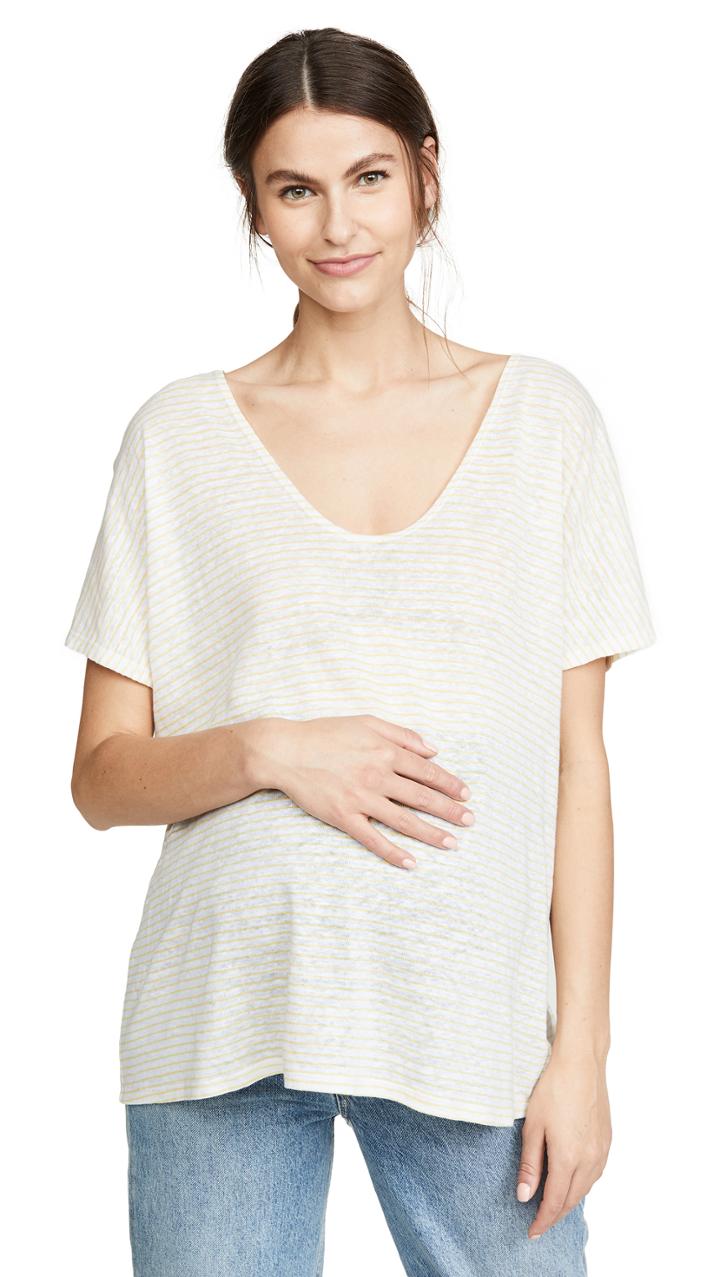 Hatch Linen Perfect Vee Tee