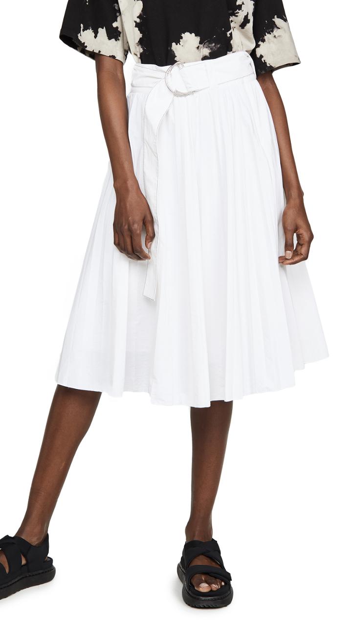 Proenza Schouler White Label Pleated Parachute Skirt